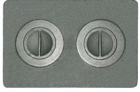 Плита с двумя отверстиями для конфорок П2-7.K№1,2