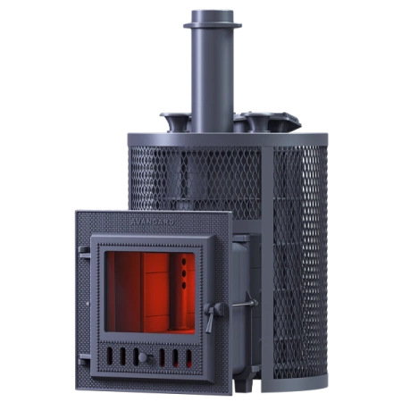 Печь Банная AVANGARD ЗК 25 (М) Ураган Круг. сетка