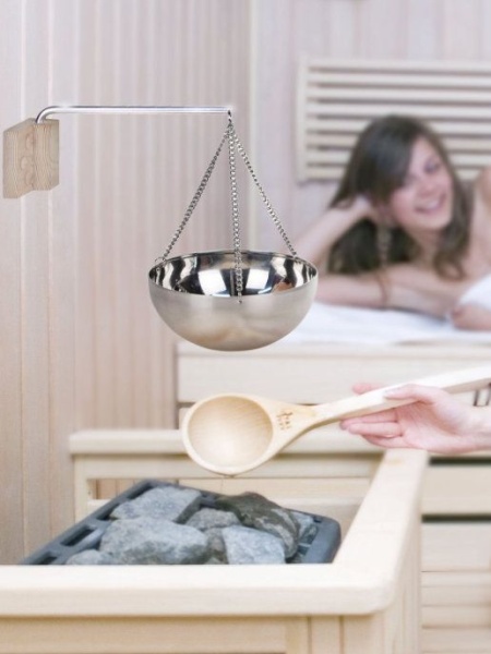 Аромачаша 20 см нерж с гималайской солью