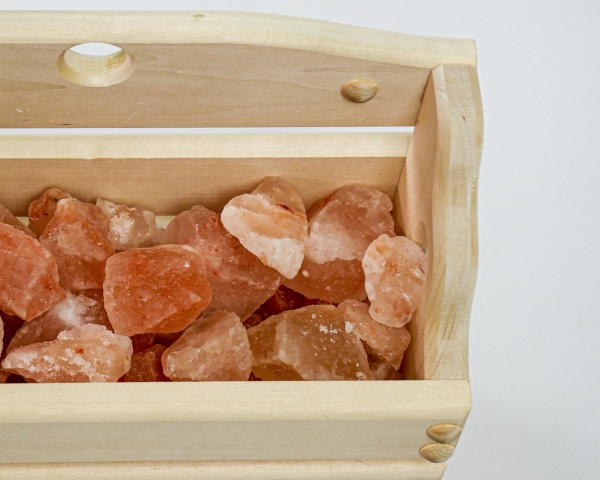 Корзинка с гималайской солью настенная