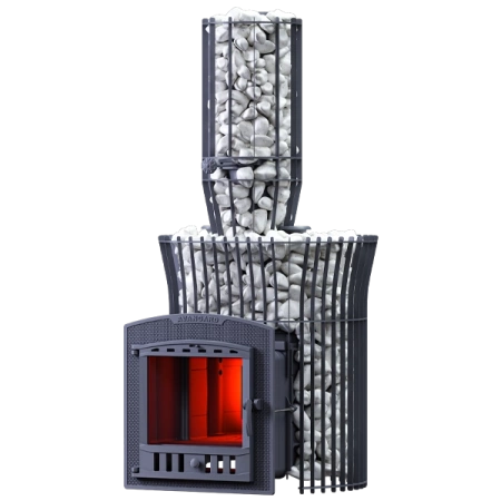 Печь Банная AVANGARD ЗК 25 (М) Ураган Круг. сетка
