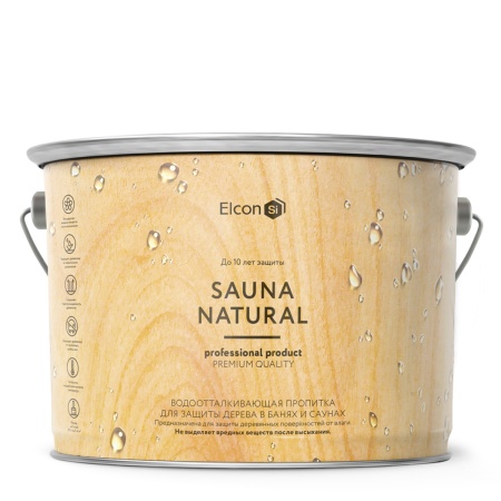 ЭЛКОН САУНА Natural 2л (пропитка для древесины)