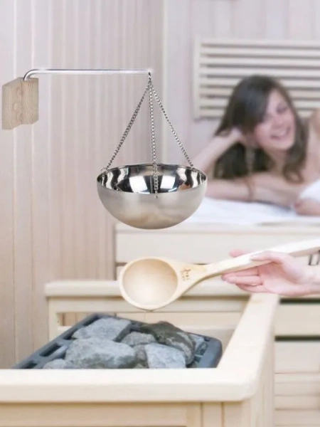 Аромачаша 15 см нерж с гималайской солью